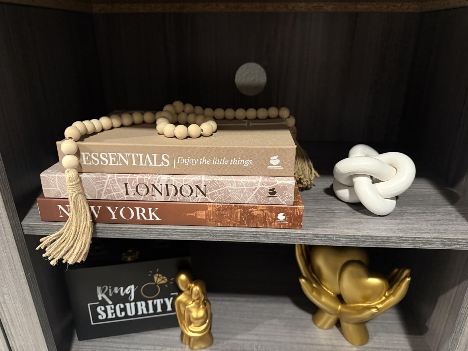 Customer photo from Ysantiago: JULZEN books and knot on a shelf